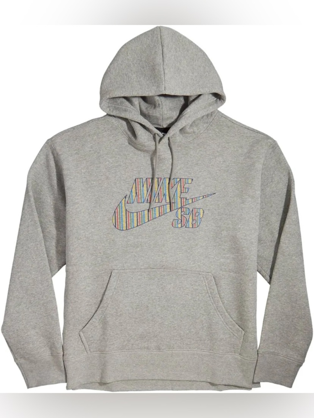 Nike SB Skate Striped Logo Hoodie Sweatshirt Medium